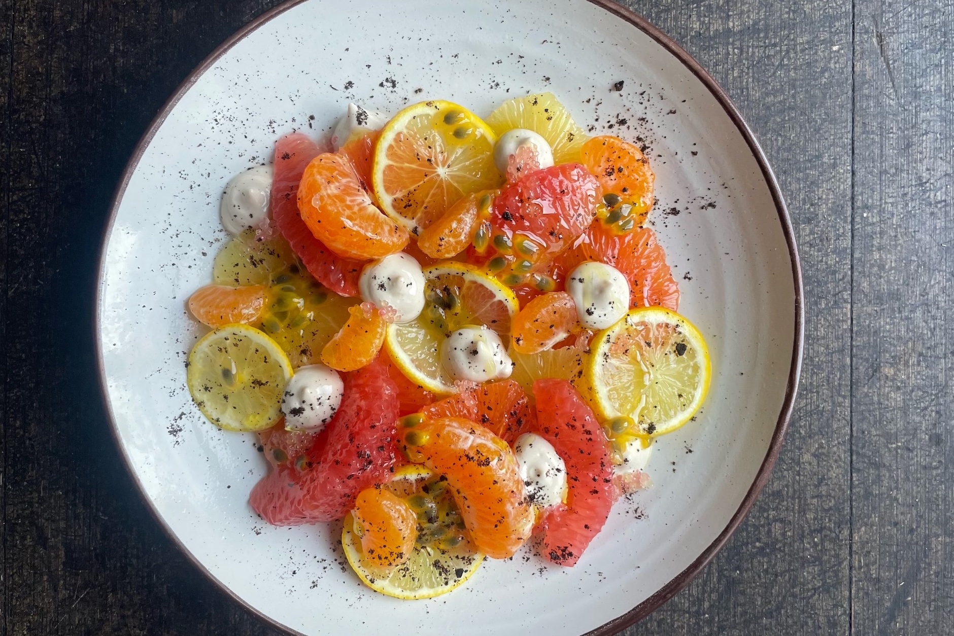 Photo of Persimmon Salad by Chef Zarah Khan